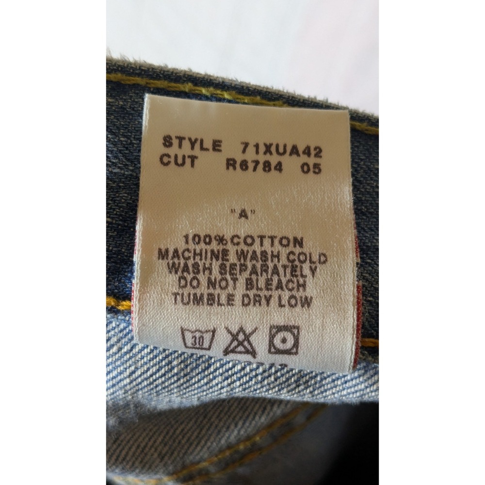 Vtg Lucky Brand Fender Jeans USA Made Men 34x29 Relaxed Bootcut Distressed Baggy - Picture 12 of 16